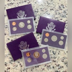 United States Proof Coin Set. Mint condition. Set of 3. Perfect gift collector.